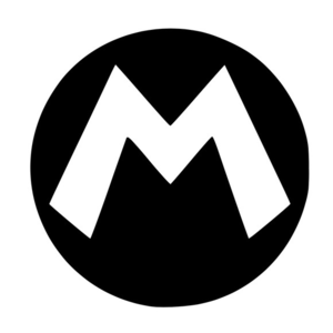 Mario Logo Permanent Vinyl Decal‎ 4”